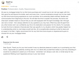 Google Review for Ali Sayeed